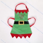 Eco-Friendly Cotton Embroidery Green Kitchen Cooking Promotion Kids Apron