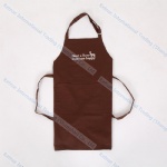 Eco-Friendly Cotton Embroidery Brown Kitchen Cooking Promotion Mens Apron